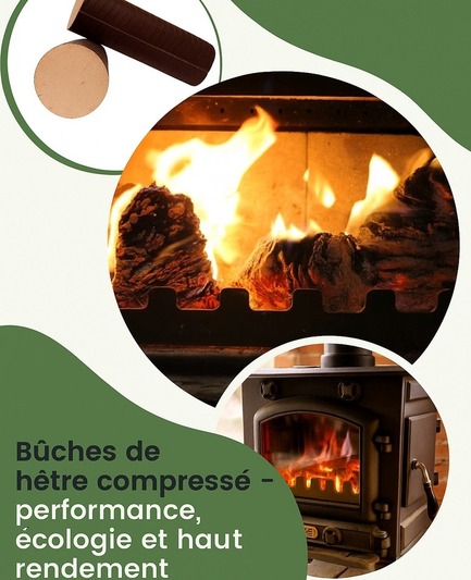 Buche hetre compresse chauffage bois de chauffage corse