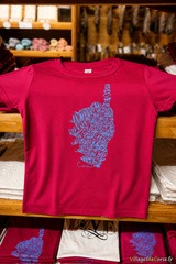 Rotes Corsica-T-Shirt - Boutique A Sporta - Corte, Korsika