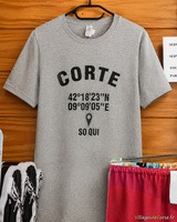 Graues Corte-T-Shirt - Boutique A Sporta - Corte, Korsika