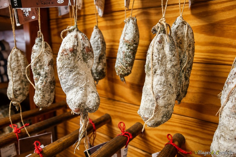 Traditionelle korsische Salami - Boutique A Sporta - Corte, Korsika