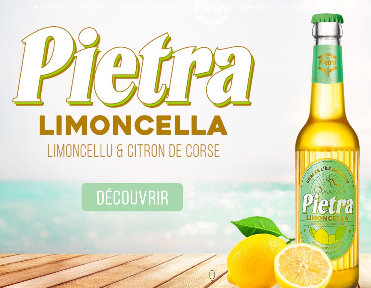 Pietra Limoncella - Bière artisanale corse au citron