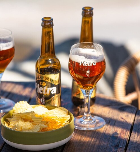 Pietra Beer for Aperitif - Artisan Brewery in Furiani, Corsica