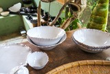 Handcrafted white tableware - Atelier Caruli - Corsica