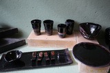 Handcrafted black tableware - Atelier Caruli - Aregno