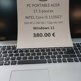 PC portable Acer d'occasion - Windows 11 - Micro Island à Lucciana