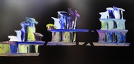 Peinture sur aluminium - Art abstrait signé Hélène Bécu, ToileFilante - Algajola, Corse