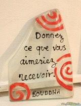 Dekoobjekt mit Buddha-Zitat - Atraverre Calvi