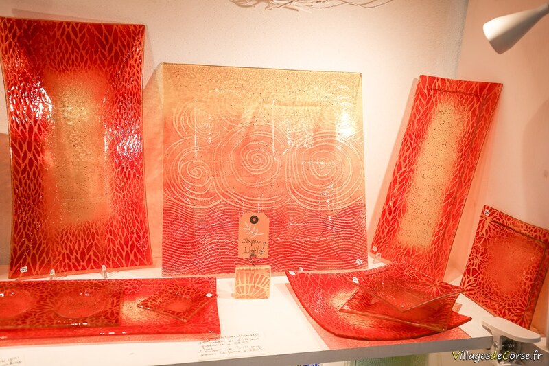 Glasteller - Verrerie Atraverre Pigna, Korsika