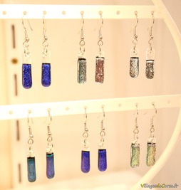 Handgefertigte Ohrringe aus Glas - Funkelnder Schmuck Atraverre Calvi