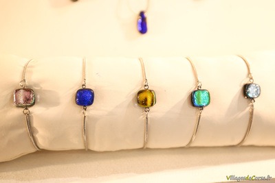 Bunte Glasarmbänder - Handarbeit Atraverre Calvi