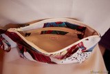 Handmade bag from recycled dress, sewing Île Rousse, Corsica
