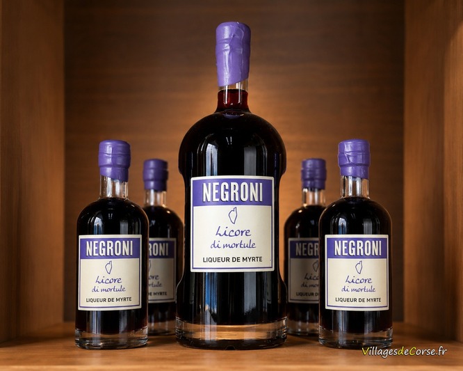 Liquore artigianale di mirto Negroni - Distilleria di Calacuccia - Niolu