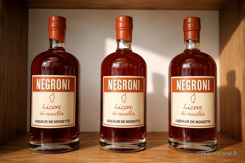 Liquore artigianale di nocciola Negroni - Distilleria di Calacuccia - Niolu