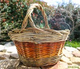 Olive and Wicker Basket from Calenzana Corsican Basketry