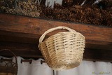 Petit panier en osier blanc - Artisanat corse à Calenzana