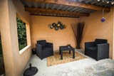 Salon extérieur - Mini-Villa Studio Rental in Calenzana, Balagne, Upper Corsica
