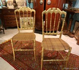 Chaises dorees napoleon - Antiquaire Antiquités - Bastia, Corse