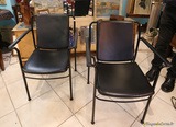 Fauteuil metal cuir frau annees - Antiquaire Antiquités - Bastia, Corse
