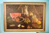 Huile sur toile nature morte russe années 80