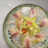 Carpaccio de poulpe, restaurant Chez Marc à Centuri