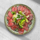 Carpaccio di pesce spada, ristorante Chez Marc a Centuri