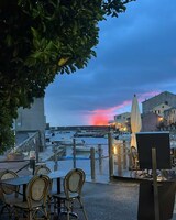 Tramonto al ristorante Chez Marc di Centuri