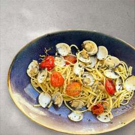 Pasta with clams - Chez Marc Restaurant - Centuri, Corsica