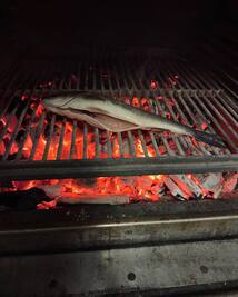 Wood-fired fish