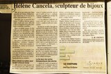 Articolo Corse Matin - Hélène Cancela - Bijoux Corbara
