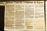 Article Corse Matin - Hélène Cancela - Bijoux Corbara