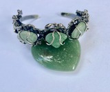 Silberarmband Aventurin Herz - Hélène Cancela