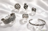 Silberne Armbänder und Ringe - Handgefertigter Schmuck von BdeH