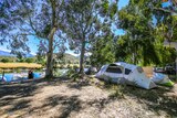 Camping by the sea