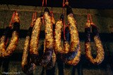 Figatelli drying, Battaglia charcuterie in Vallecalle