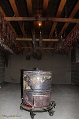 The smoker that smokes the charcuterie, Battaglia farm in Vallecalle