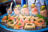 Aperitivo al salmone Catering Corsica Wedding