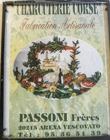 Ancienne affiche charcuterie Passoni