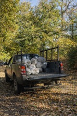 Kastanienernte in Haute-Corse - Produktion von Battaglia Kastanienmehl in Murato