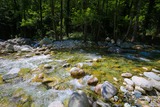 Restonica-Fluss nach dem Sturm von 2023