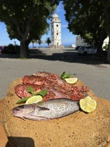 Fresh fish and seafood - Au Bon Clocher Restaurant in Canari
