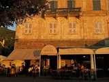Facade of Au Bon Clocher Hotel Restaurant in Canari, Cap Corse