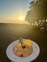 Homemade risotto - Au Bon Clocher Restaurant in Canari, Cap Corse