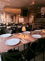 Restaurant dining room with sea view - Au Bon Clocher in Canari, Cap Corse