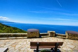Sea view from Au Bon Clocher Hotel in Canari, Cap Corse