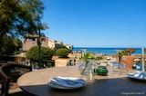 Panoramaterrasse des Vieux Moulin - Blick auf Hafen und Meer in Centuri