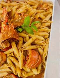 Nudelgericht im Restaurant Le Vieux Moulin - Mediterrane Küche in Centuri