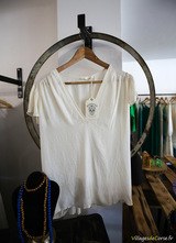 Oberteil blanc pour femme - Vêtements Banditas