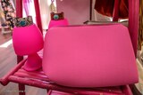 Rosafarbene Handtasche