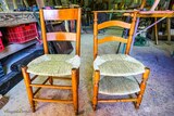Chaises avec assise en paille