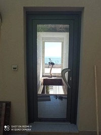 Porte entree vitree aluminium gris anthracite aip vescovato